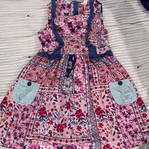 Matilda Jane Pink and Blue Floral Kids Dress
